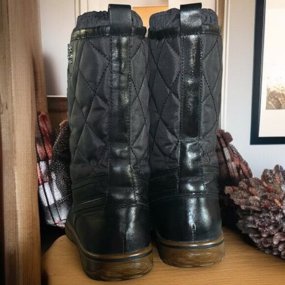 COACH SAMARA ( 7 ) Anline Black Leather with Quilted Upper Silver Hardware - Picture 5 of 12